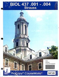 BIOL 437 Strauss packet 134 cover